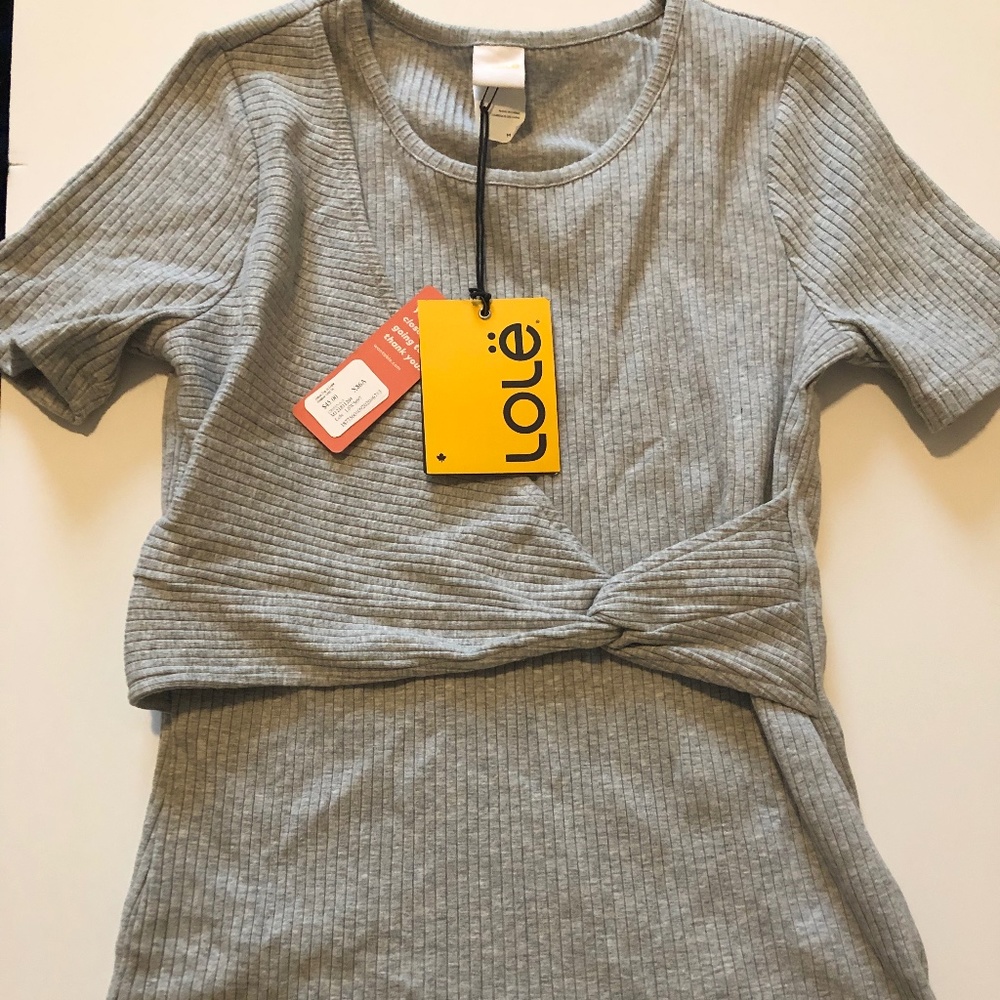 Lole from Wantable Grey Top M NWT